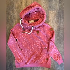 Wanakome Pink Hoodie with White Dots